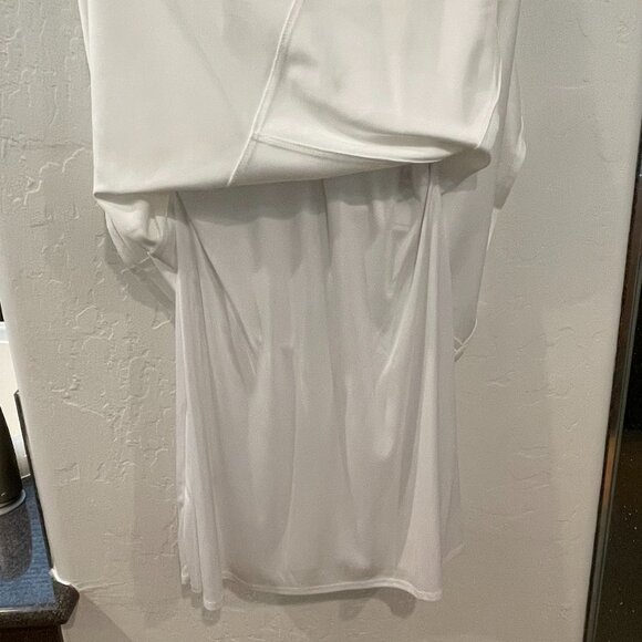 NWT Calvin Klein Crew Neck Scuba Fit&Flare White Sleeveless Dr… - Picture 10 of 13